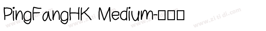 PingFangHK Medium字体转换